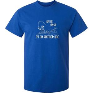imageI Cant Take Your Call Im On Another Line Fishing Mens Hunting Funny T ShirtRoyal