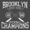 imageBrooklyn Stickball Champions Humor Street Baseball NYC Mens Funny T ShirtRed