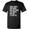 imageIts Not Pie Equal Rights Adult Graphic Novelty Sarcastic Funny T ShirtBlack