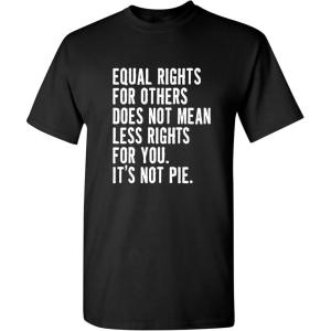 imageIts Not Pie Equal Rights Adult Graphic Novelty Sarcastic Funny T ShirtBlack