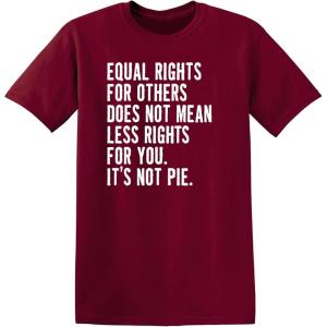 imageIts Not Pie Equal Rights Adult Graphic Novelty Sarcastic Funny T ShirtGarnet