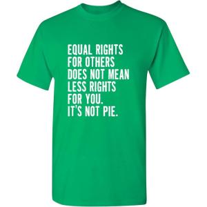 imageIts Not Pie Equal Rights Adult Graphic Novelty Sarcastic Funny T ShirtIrish