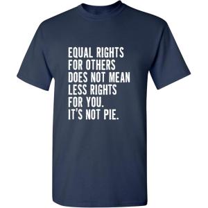 imageIts Not Pie Equal Rights Adult Graphic Novelty Sarcastic Funny T ShirtNavy