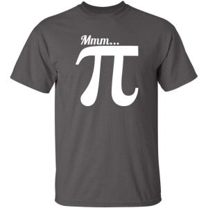 imageMMMM PI Novelty Graphic Sarcastic Funny Math T ShirtCharcoal