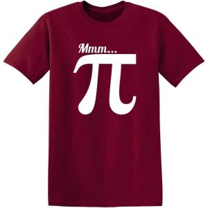 imageMMMM PI Novelty Graphic Sarcastic Funny Math T ShirtGarnet