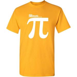 imageMMMM PI Novelty Graphic Sarcastic Funny Math T ShirtGold
