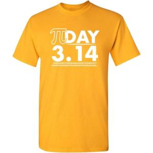 imagePi Day 314 Numbers Graphic Novelty Sarcastic Funny T ShirtGold