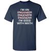imageEngineer Im Good with Math Graphic Novelty Sarcastic Funny T Shirt for TeachersNavy