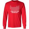 imageI Wear This Shirt Periodically Sarcastic Science Mens Novelty Funny Very T ShirtRed