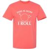 imageThis is How I Roll Graphic Novelty Sarcastic Funny T ShirtCoral