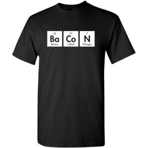 imageBacon Elements Adult Humor Graphic Novelty Sarcastic Funny T ShirtBlack