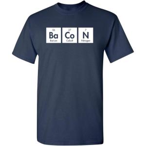 imageBacon Elements Adult Humor Graphic Novelty Sarcastic Funny T ShirtNavy