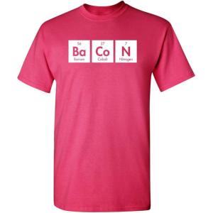 imageBacon Elements Adult Humor Graphic Novelty Sarcastic Funny T ShirtPink