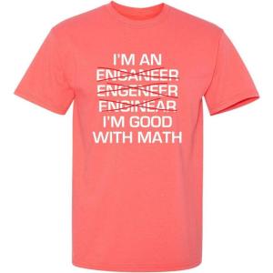 imageEngineer Im Good with Math Graphic Novelty Sarcastic Funny T Shirt for TeachersCoral
