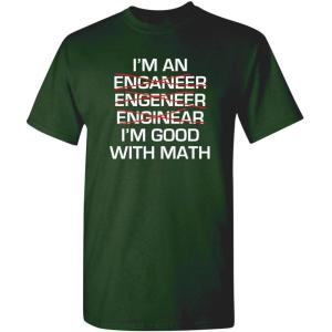 imageEngineer Im Good with Math Graphic Novelty Sarcastic Funny T Shirt for TeachersForest