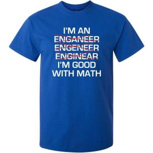imageEngineer Im Good with Math Graphic Novelty Sarcastic Funny T Shirt for TeachersRoyal