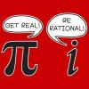imageGet Real Be Rational Pi Funny Math Geek Sarcastic Adult Novelty Funny T ShirtBlack