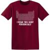 imageI Wear This Shirt Periodically Graphic Science Chemistry Teacher Funny T ShirtGarnet