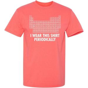 imageI Wear This Shirt Periodically Graphic Science Chemistry Teacher Funny T ShirtCoral