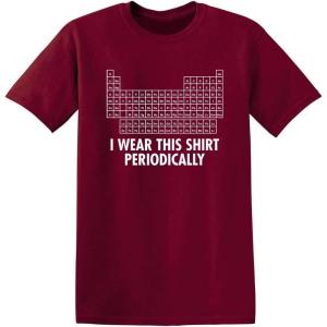 imageI Wear This Shirt Periodically Graphic Science Chemistry Teacher Funny T ShirtGarnet