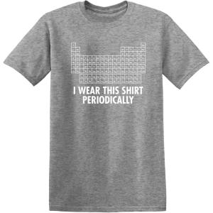 imageI Wear This Shirt Periodically Graphic Science Chemistry Teacher Funny T ShirtHeather Grey