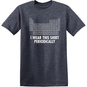 imageI Wear This Shirt Periodically Graphic Science Chemistry Teacher Funny T ShirtHeather Navy