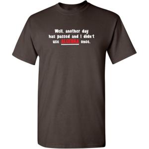 imageI Didnt Use Algebra Once Math School Humor Sarcasm Mens Very Funny T ShirtBrown