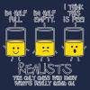 imageRealists The Only Ones That Know What is Going On Mens Joke Funny T ShirtRed