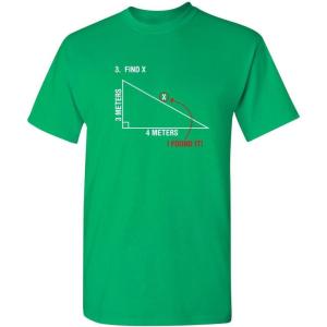 imageFind X Found It Math Humor Geometry Humor Back to School Comedy Funny T ShirtIrish