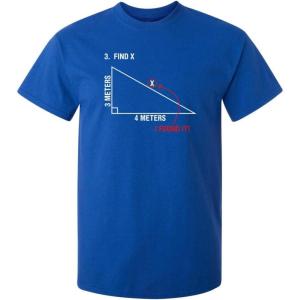 imageFind X Found It Math Humor Geometry Humor Back to School Comedy Funny T ShirtRoyal