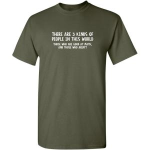 imageGood at Math Those Who arent Graphic Novelty Sarcastic Funny T ShirtMilitary