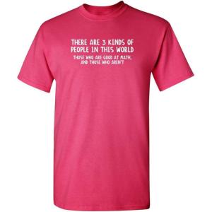 imageGood at Math Those Who arent Graphic Novelty Sarcastic Funny T ShirtPink