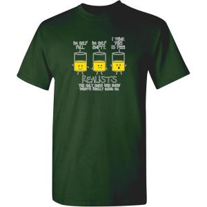 imageRealists The Only Ones That Know What is Going On Mens Joke Funny T ShirtForest