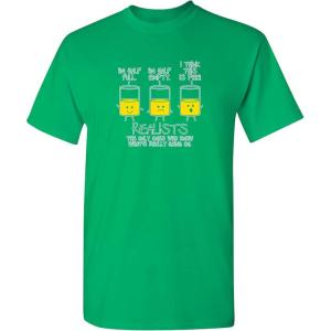 imageRealists The Only Ones That Know What is Going On Mens Joke Funny T ShirtIrish