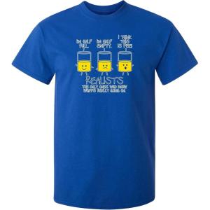 imageRealists The Only Ones That Know What is Going On Mens Joke Funny T ShirtRoyal