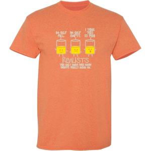 imageRealists The Only Ones That Know What is Going On Mens Joke Funny T ShirtSunset
