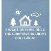 imageI Went Outside Once Adult Humor Graphic Novelty Sarcastic Funny T ShirtCharcoal