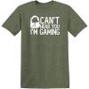 imageCant Hear You Im Gaming Headset Graphic Video Games Gamer Mens Funny T ShirtHeather Military