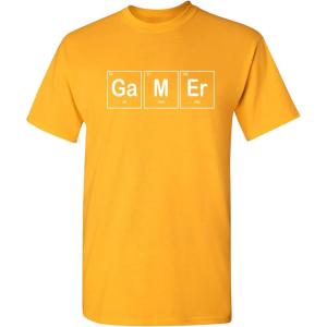 imageGamer Eat Sleep Play Video Game Graphic Novelty Sarcastic Funny T ShirtGold