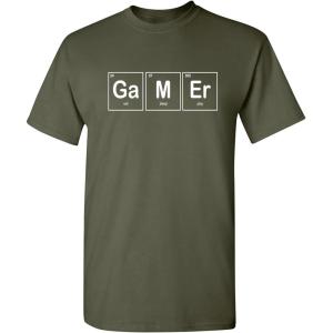 imageGamer Eat Sleep Play Video Game Graphic Novelty Sarcastic Funny T ShirtMilitary