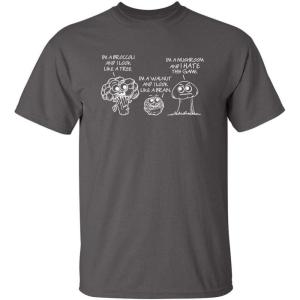 imageIm A Mushroom and I Hate This Game Graphic Novelty Sarcastic Funny T ShirtCharcoal