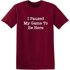 imagePaused My Game Video Game Humor Gamer Funny T ShirtGarnet