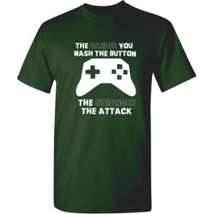 imageThe Harder You Mash The Button Video Game Gift for Gamer Graphic Funny T ShirtForest