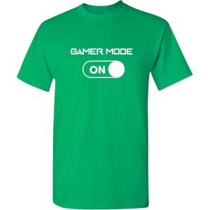 imageGamer Mode On Video Game Graphic Novelty Sarcastic Funny T ShirtIrish