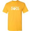 imageEasily Distracted by Dogs Pets Animals Best Friend Humor Funny T ShirtGold