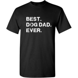 imageBest Dog Dad Ever for Dad Pet Lover Gift for Dad Funny T ShirtBlack