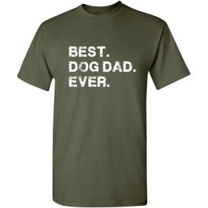 imageBest Dog Dad Ever for Dad Pet Lover Gift for Dad Funny T ShirtMilitary