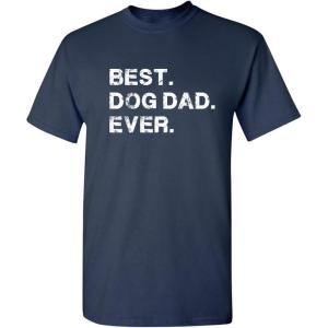 imageBest Dog Dad Ever for Dad Pet Lover Gift for Dad Funny T ShirtNavy
