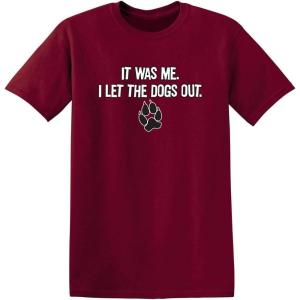 imageIt was Me I Let The Dogs Out Sports Gift Pets Funny T ShirtGarnet