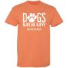 imageDogs Make Me Happy Novelty Graphic Sarcastic Funny T ShirtSunset